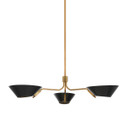 Large Chandeliers Metal Shade by Troy Lighting ( 67 | F8143-PBR/SBK Sacramento ) 