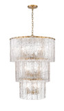 Large Chandeliers Glass Shade by Z-Lite ( 224 | 1943-36MGLD Glacier ) 
