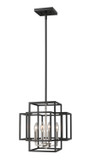 Foyer/Hall Lanterns Open Frame by Z-Lite ( 224 | 454-14BK-BN Titania ) 