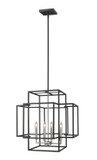 Foyer/Hall Lanterns Open Frame by Z-Lite ( 224 | 454-22BK-BN Titania ) 