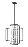 Foyer/Hall Lanterns Open Frame by Z-Lite ( 224 | 454-28BK-BN Titania ) 