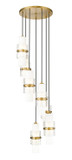 Mini Chandeliers Multi-Port/Cascade by Z-Lite ( 224 | 1946P-7R-MGLD Cayden ) 