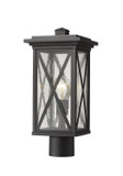 Exterior Post/Pier Head by Z-Lite ( 224 | 583PHMR-BK Brookside ) 