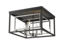 Flush Mounts Cage Style by Z-Lite ( 224 | 457F-CH-MB Euclid ) 