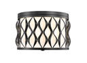 Flush Mounts Drum Shade by Z-Lite ( 224 | 1948F12-MB Harden ) 