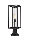 Exterior Post/Pier Head by Z-Lite ( 224 | 584PHMR-553PM-BK Dunbroch ) 