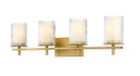 Bathroom Fixtures Four Lights by Z-Lite ( 224 | 1949-4V-MGLD Grayson ) 