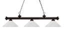 Linear/Island 3 Light Bar by Z-Lite ( 224 | 200-3BRZ-AWL14 Riviera ) 
