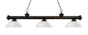Linear/Island 3 Light Bar by Z-Lite ( 224 | 200-3BRZ-DMO14 Riviera ) 