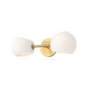 Bathroom Fixtures Two Lights by Alora ( 452 | WV548217BGOP Willow ) 