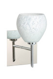 Sconces Single Glass by Besa ( 74 | 1SW-560519-CR-SQ Tay Tay ) 