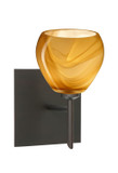 Sconces Single Glass by Besa ( 74 | 1SW-5605HN-BR-SQ Tay Tay ) 