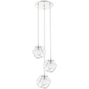 Mini Pendants 3 Light Cluster by Access ( 18 | 63127LEDDLP-MSS/CLR Boulder ) 