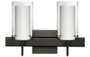 Bathroom Fixtures Two Lights by Besa ( 74 | 2SW-C44007-BR-SQ Pahu ) 
