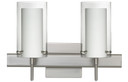 Bathroom Fixtures Two Lights by Besa ( 74 | 2SW-C44007-SN-SQ Pahu ) 