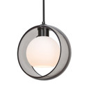 Mini Pendants Glass Down by Besa ( 74 | 1JT-MANASM-LED-BK Besa Mana Pendant ) 
