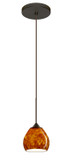 Mini Pendants Glass Down by Besa ( 74 | 1XT-560518-LED-BR Tay Tay ) 