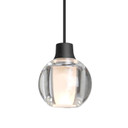 Mini Pendants Glass Down by Besa ( 74 | 1XC-BOCA3CL-BK Besa Boca 3 Pendant ) 