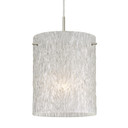 Mini Pendants Glass Down by Besa ( 74 | J-4006GL-LED-SN Besa Tamburo 8 Pendant ) 