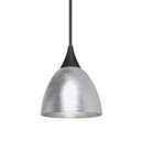 Mini Pendants Glass Down by Besa ( 74 | 1XT-1758SF-LED-BK Besa Divi Pendant ) 