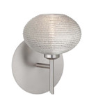 Sconces Single Glass by Besa ( 74 | 1SW-5612GL-SN Lasso ) 