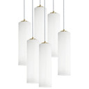 Mid. Chandeliers Multi-Port/Cascade by AFX Lighting ( 162 | LEOP0412MBLBRND6 Leo ) 
