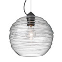 Mini Pendants Glass Down by Besa ( 74 | 1KX-462761-EDIL-BK Besa Wave 10 Pendant ) 