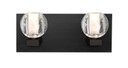 Bathroom Fixtures Two Lights by Besa ( 74 | 2WF-BOCABB-LED-BK Besa Boca 3 Vanity ) 