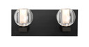Bathroom Fixtures Two Lights by Besa ( 74 | 2WF-BOCACL-BK Besa Boca 3 Vanity ) 