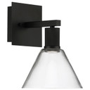 Sconces Single Glass by Access ( 18 | 63143LEDD-MBL/CLR Port Nine Martini ) 