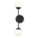 Sconces Double Glass by AFX Lighting ( 162 | PRLS0418L30D1BK Pearl ) 