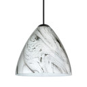 Mini Pendants Glass Down by Besa ( 74 | 1XC-1779MG-LED-BK Besa Mia Pendant ) 