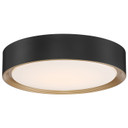 Flush Mounts Glass Down by Access ( 18 | 49970LEDD-MBL/ACR Malaga ) 