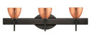 Bathroom Fixtures Three Lights by Besa ( 74 | 3SW-1758CF-BR Divi ) 