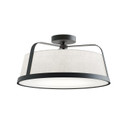 Semi-Flush Mts. Drum Shade by AFX Lighting ( 162 | LIZC18MBBK Lizzette ) 