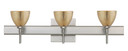 Bathroom Fixtures Three Lights by Besa ( 74 | 3SW-1758GF-SN-SQ Divi ) 