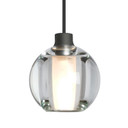 Mini Pendants Glass Down by Besa ( 74 | 1XC-BOCA5CL-LED-BK Besa Boca 5 Pendant ) 