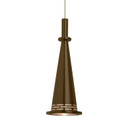 Mini Pendants Metal Shade by Besa ( 74 | 1XT-PRINCECNBR-LED-SN Besa Prince Pendant ) 