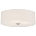 Flush Mounts Drum Shade by Access ( 18 | 64063LEDDLP-BS/WH Mid Town ) 