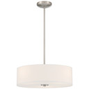 Pendants Drum Shade by Access ( 18 | 64065LEDDLP-BS/WH Mid Town ) 
