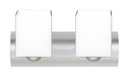 Bathroom Fixtures Two Lights by Besa ( 74 | 2WZ-449807-LED-SN Rise ) 