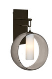 Sconces Single Glass by Besa ( 74 | 1WP-PLATOSM-LED-BR Plato ) 