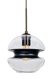 Multi-Systems Line Voltage Pendants by Besa ( 74 | J-HULA8BK-EDIL-BR Hula 8 ) 