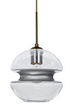 Multi-Systems Line Voltage Pendants by Besa ( 74 | J-HULA8SL-BR Hula 8 ) 