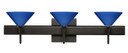 Bathroom Fixtures Three Lights by Besa ( 74 | 3SW-282484-BR-SQ Kona ) 