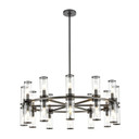 Mid. Chandeliers Glass Up by Alora ( 452 | CH309024UBCG Revolve ) 