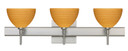 Bathroom Fixtures Three Lights by Besa ( 74 | 3SW-4679OK-SN-SQ Brella ) 