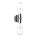 Sconces Double Glass by Alora ( 452 | WV464002CH Marcel ) 