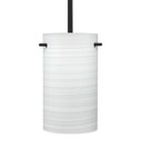 Mini Pendants Glass Down by Besa ( 74 | 1TT-4005KR-LED-BK Besa Tamburo 5 Stem Pendant ) 