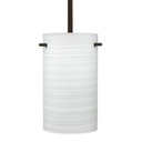 Mini Pendants Glass Down by Besa ( 74 | 1TT-4005KR-LED-BR Besa Tamburo 5 Stem Pendant ) 